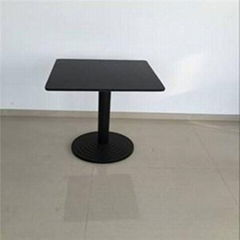 Black Wooden Square Dining Table