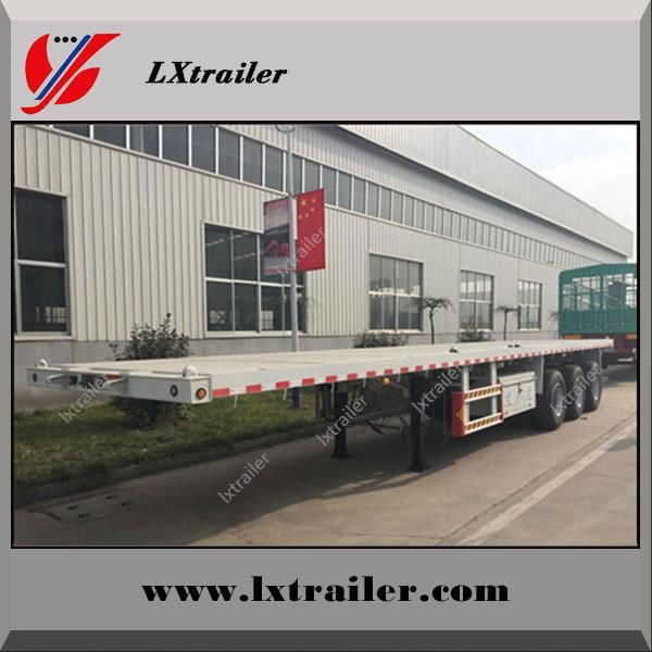 Best Selling 3 Axle Side Panel Semi Trailers Flat Bed Trailer with strong steel 3