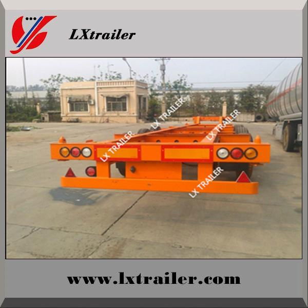 LIANGXIANG brand skeleton semi trailer for sale loading container 2