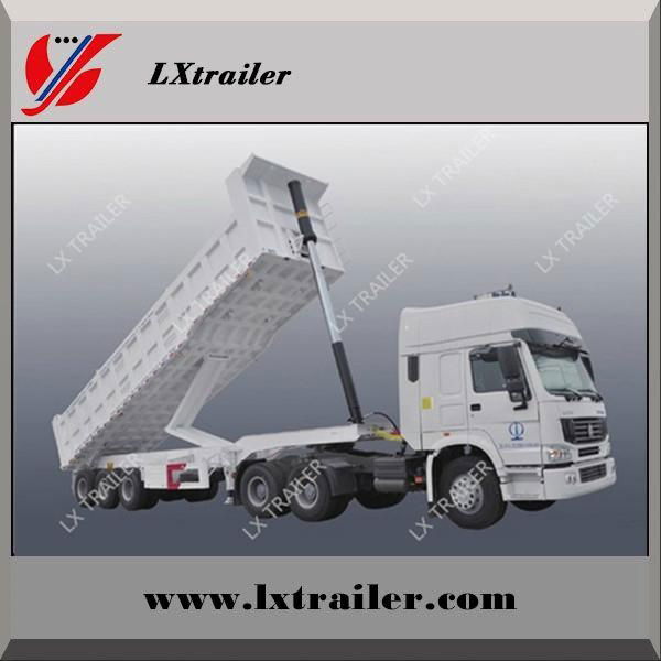 Top ranking 2 or 3 axles 20-60CBM tipper trailer / rear end dump truck semi trai 3