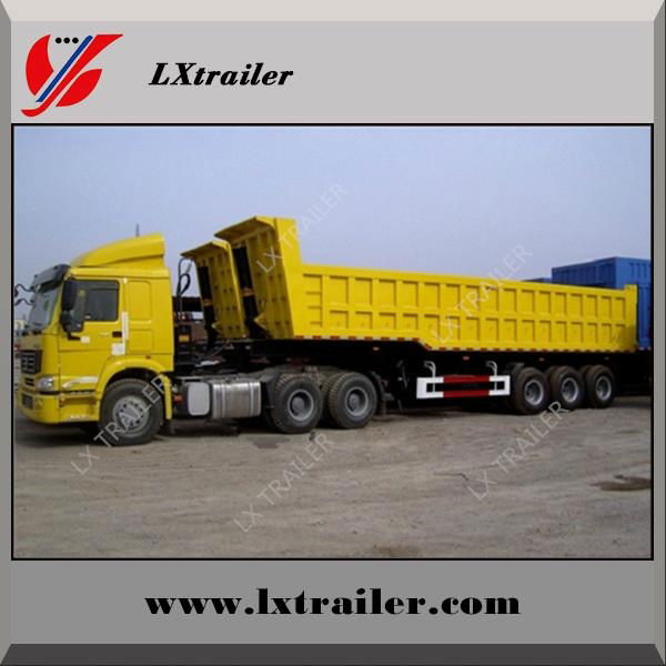 Top ranking 2 or 3 axles 20-60CBM tipper trailer / rear end dump truck semi trai 5