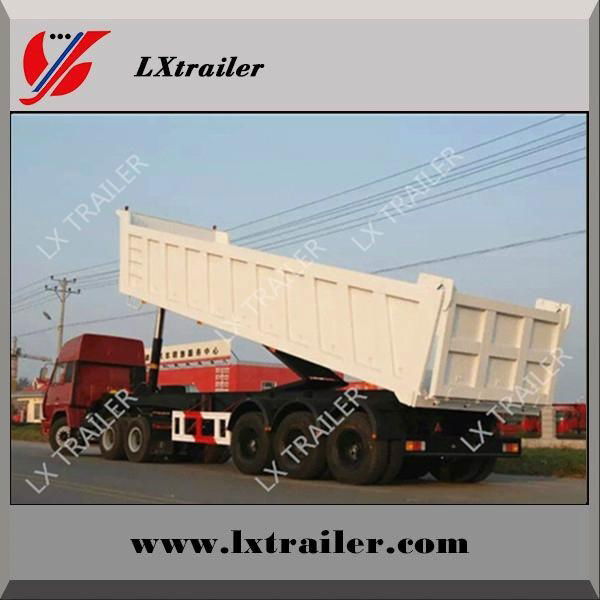 Top ranking 2 or 3 axles 20-60CBM tipper trailer / rear end dump truck semi trai 3