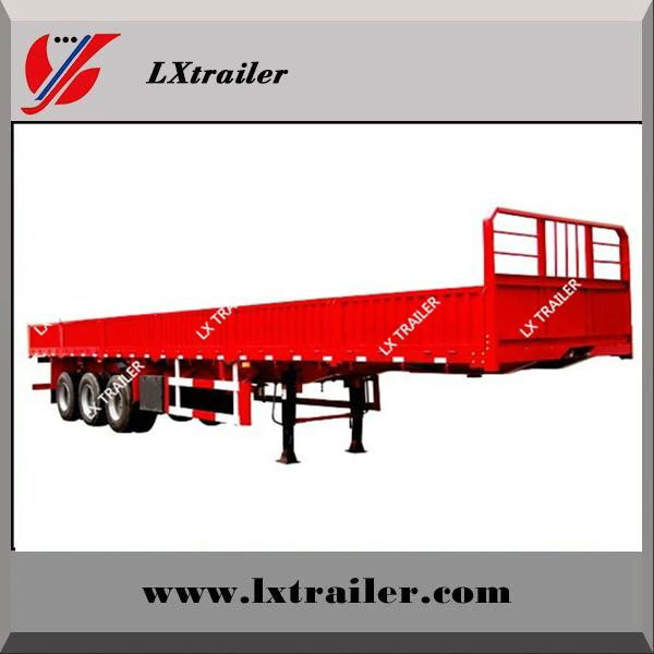 3 axle side wall cargo box semi trailers for hot sale 2