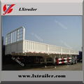 3 axle side wall cargo box semi trailers for hot sale 1