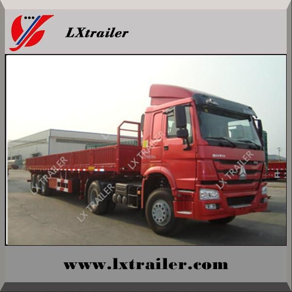 3 axle side wall cargo box semi trailers for hot sale 4