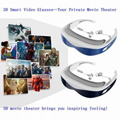 98 Inches High Definition 3D Video Glasses