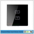 UK Standard Wifi Mobile APP Remote Control Light Dimmer Touch Panel Switches 3