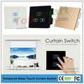 UK Standard Wifi Mobile APP  Remote Control Curtain Touch Panel Switches 2