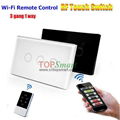 US/AU Standard Wifi Mobile APP Remote Control Touch Panel Light Switches 1