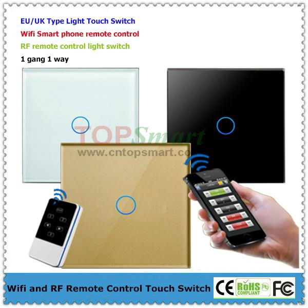 EU/UK Mobile APP  Remote Control Touch Panel Switch