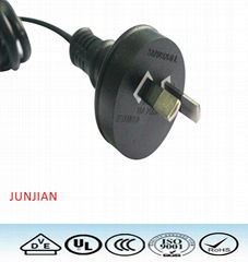 SAA plug 3 pin type power cord