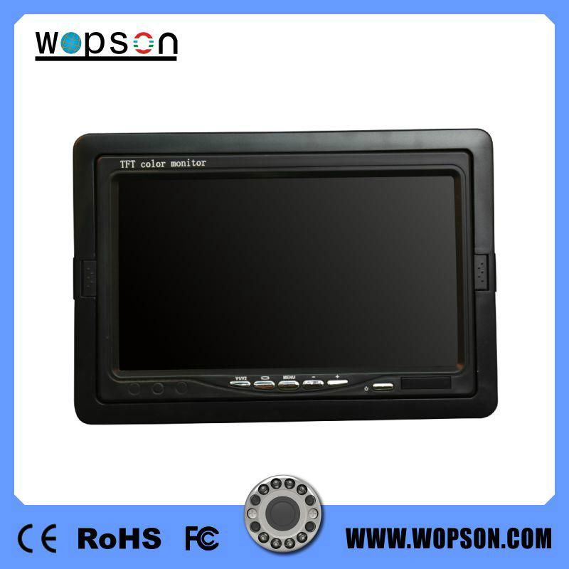 waterproof pipe inspection camera with 7'' TFT color monitor 4