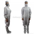 New Unisex Protective Anti Static Lab Coveralls Clothing with Hat 2