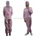 New Unisex Protective Anti Static Lab Coveralls Clothing with Hat 3