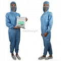 New Unisex Protective Anti Static Lab Coveralls Clothing with Hat 5