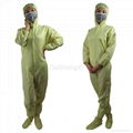 Hot Selling Women Customized LAB Anti Static Blue Coveralls 5