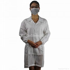 Light Weight 100% Polyester Clean Fabric Anti Static Safety Coat Size L