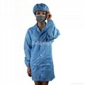 Light Weight 100% Polyester Clean Fabric Anti Static Safety Coat Size L 4