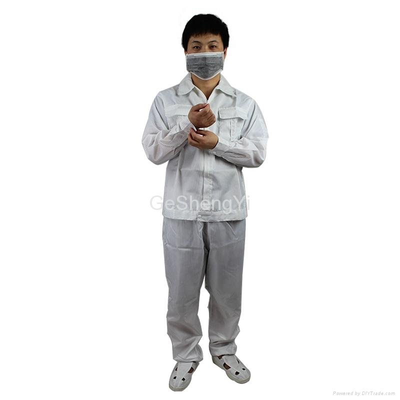 Hot Selling Man Women Protective Clean room Anti-Static Work Clothing Size XL 3