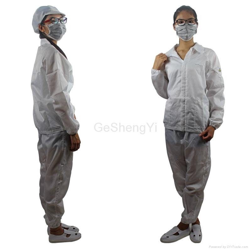 Hot Selling Man Women Protective Clean room Anti-Static Work Clothing Size XL