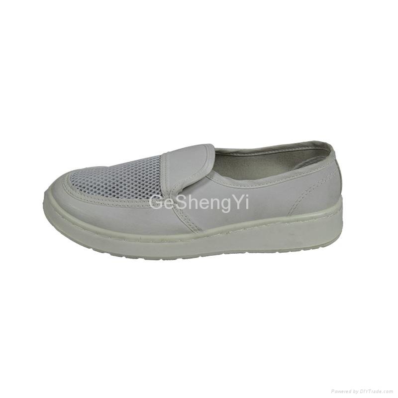 Wholesale Highly Breathable Anti Static Shoe PU Sole Leather Upper 4