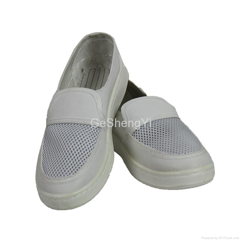 Wholesale Highly Breathable Anti Static Shoe PU Sole Leather Upper 3
