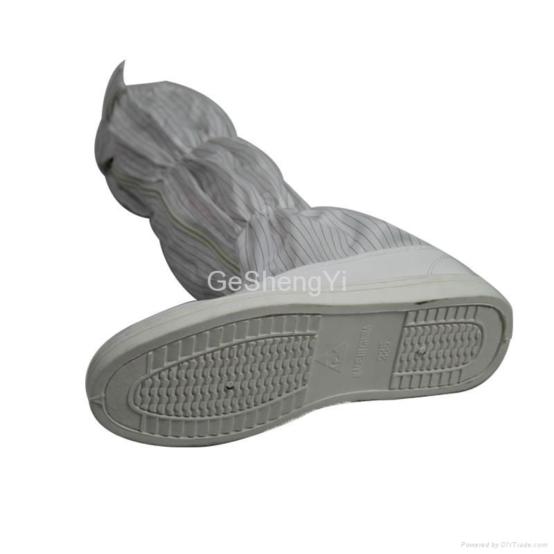 Antistatic Non Skid Breathable PU Overshoe For Cleanroo And Electronic Workshop 4