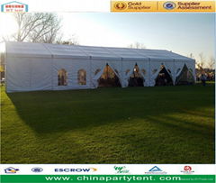 Big clear span aluminum frame PVC wedding tent for 300 people 