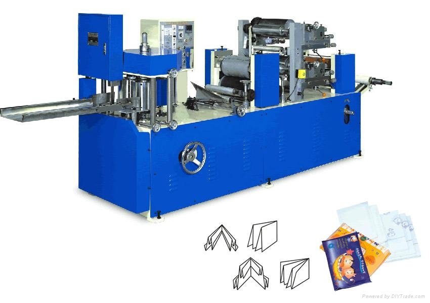 CJ-B Normal Napkin embossing and folding machine with color printing