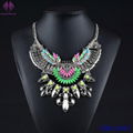 Charm Fashion Jewelry Pendant Chain Crystal Choker Chunky Statement Bib Necklace 3