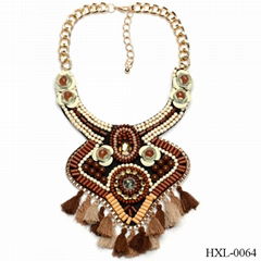 Hot Fashion Popular Bib Statement Chunky Choker Charm Chain Necklace Jewelry