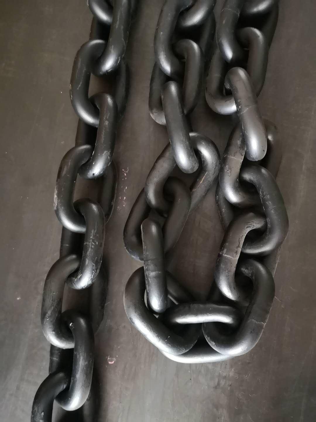 德国THIELE 圆环吊装链条 蒂勒起重链条1T-100吨-160吨Round Steel Link Chains链条 2