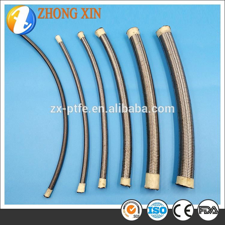 Wholesales Stainless Steel Wire braided Teflon Hose PTFE Inner Tube 2