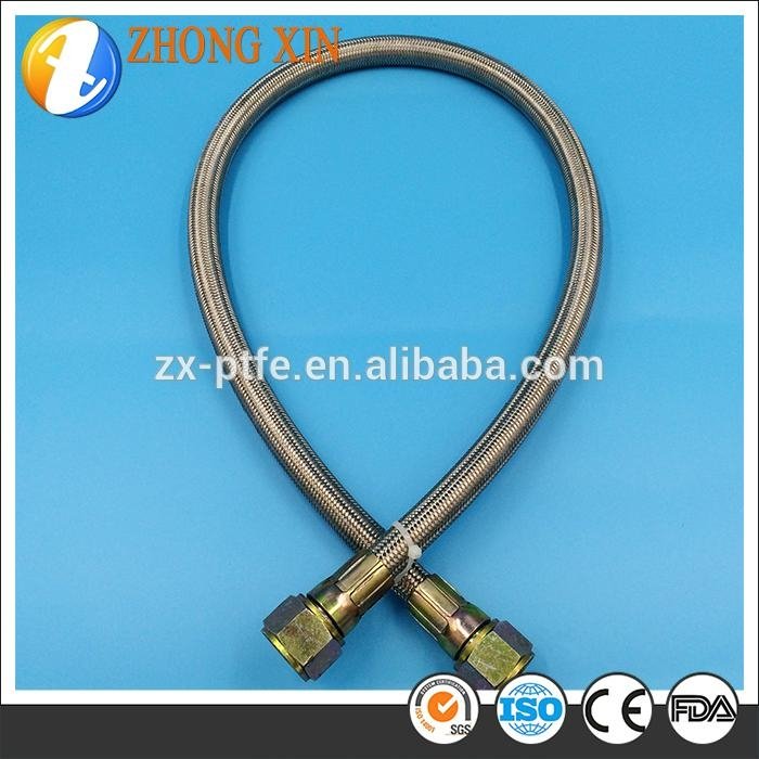 Wholesales Stainless Steel Wire braided Teflon Hose PTFE Inner Tube 3