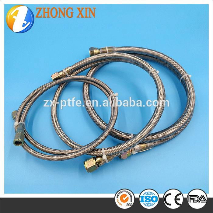 Wholesales Stainless Steel Wire braided Teflon Hose PTFE Inner Tube 4