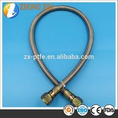 Manufacturer stainless steel braided PTFE teflon hose pipe tube