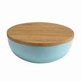 Melamine Bowl With Wood Lid