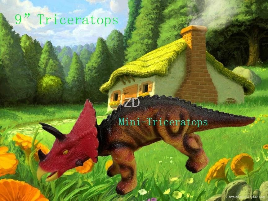 vinyl triceratops figure toy 3