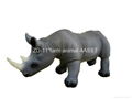 11"rhino figure toy