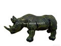 11"rhino figure toy 2