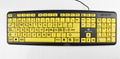 EZ EYE KEYBOARD NEW LARGE PRINT AS SEEN TV 4X LARGER WATERPROOF 4