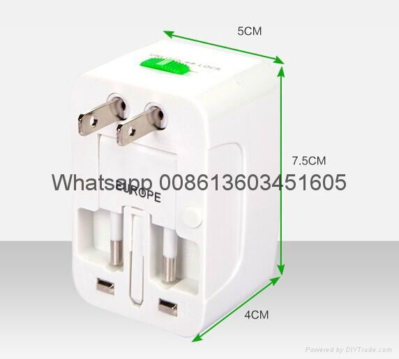 World Universal AC Power Converter Adapter International Travel Adaptor Plug EU  4