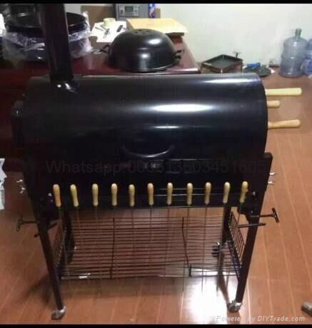 Heavy Duty Rotisserie Spit Carter BBQ Grill 2