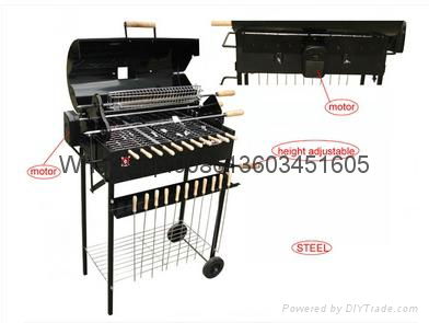 Heavy Duty Rotisserie Spit Carter BBQ Grill
