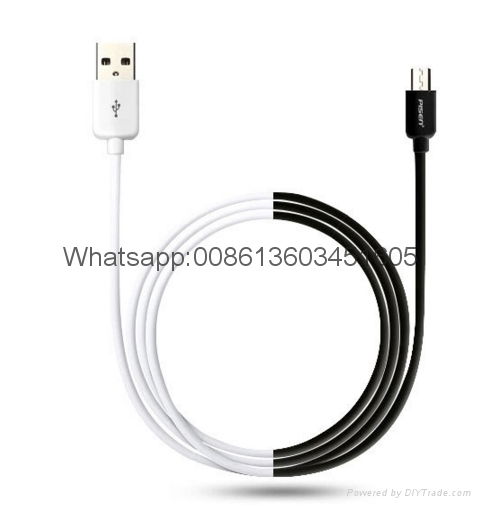 Original 0.8m Pisen Micro USB 2.0 cable data sync charger cable II for android 