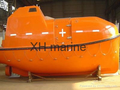 Marine life boat Used davit and engine 120persons SOLAS approved 