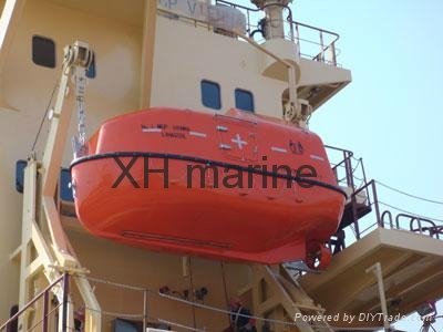Marine life boat Used davit and engine 120persons SOLAS approved  2