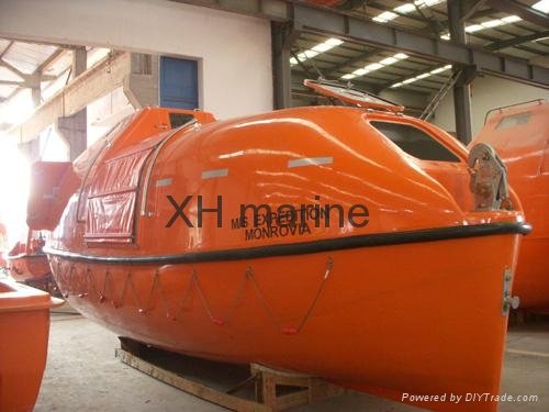 Marine life boat Used davit and engine 120persons SOLAS approved  5