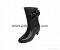 Fashion ladies rain boots, women shoes, pvc  rain boots