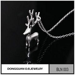 BLN003 New Matte Necklace New Fashion Pure Silver Jewelry